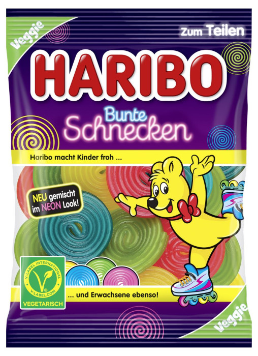 Мармелад Haribo Bunte Schnecken - Цветные улитки 160 гр