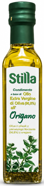 Оливковое масло Extra Virgin с орегано Stilla Origano 96,8% первого холодного отжима 250 мл