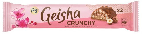 Шоколадный батончик Fazer Geisha Crunchy с хрустящей лесной ореховой начинкой 50 г