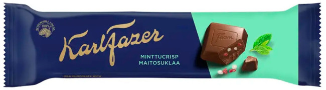 Шоколадный батончик Karl Fazer с мятными криспами 37 г