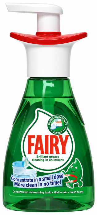 Пена для мытья посуды Fairy Active Foam 375 мл — концентрированное средство с удобным дозатором против жира