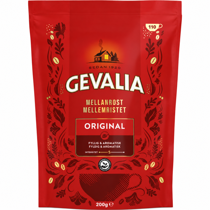Кофе растворимый сублимированный Gevalia Original Mellanrost 200 гр