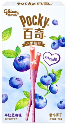Бисквитные палочки Pocky Milk Blueberry с черникой 45 г