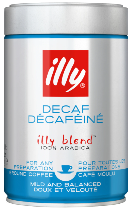 Кофе Illy Decaf молотый без кофеина  — железная банка 250 г
