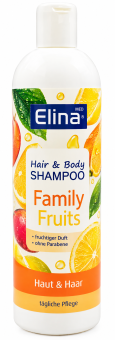 Гель для душа Elina med Family Fruts для волос и тела 500 мл 