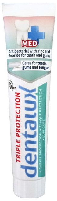 Зубная паста Dentaux Triple Protection с цинком и фтором 125 мл