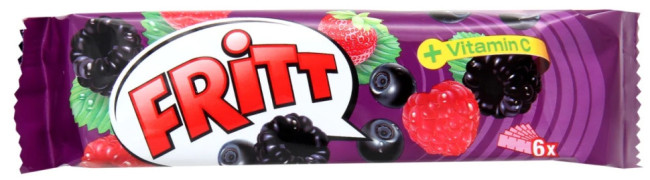 Жевательные конфеты FRITT с витамином C — яркое ассорти фруктовых вкусов 70 г