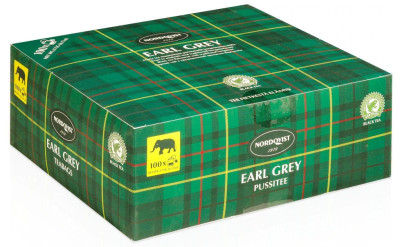 Чёрный чай Nordqvist Earl Grey 100 пакетиков с бергамотом 175 г