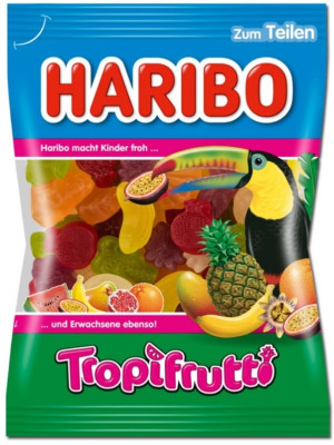 Жевательные мармелад со вкусом тропических фруктов HARIBO 100 г